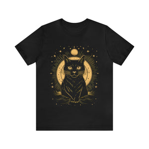 Cosmic kitty cat t-shirt front