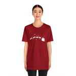 Load image into Gallery viewer, Santa&#39;s Sleigh cat t-shirt Canvas red
