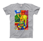 Load image into Gallery viewer, Henri Matisse the Cat With Red Fishes 1914 Artwork T-Shirt grey
