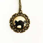Load image into Gallery viewer, Black Cat Necklace
