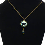 Load image into Gallery viewer, Black cat necklace hanging
