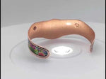Load and play video in Gallery viewer, Die Cut Copper Cat Bracelet
