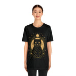 Load image into Gallery viewer, Cosmic kitty cat t-shirt thin girl
