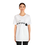 Load image into Gallery viewer, Santa&#39;s Sleigh cat t-shirt white
