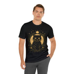 Load image into Gallery viewer, Cosmic Kitty t-shirt posed man
