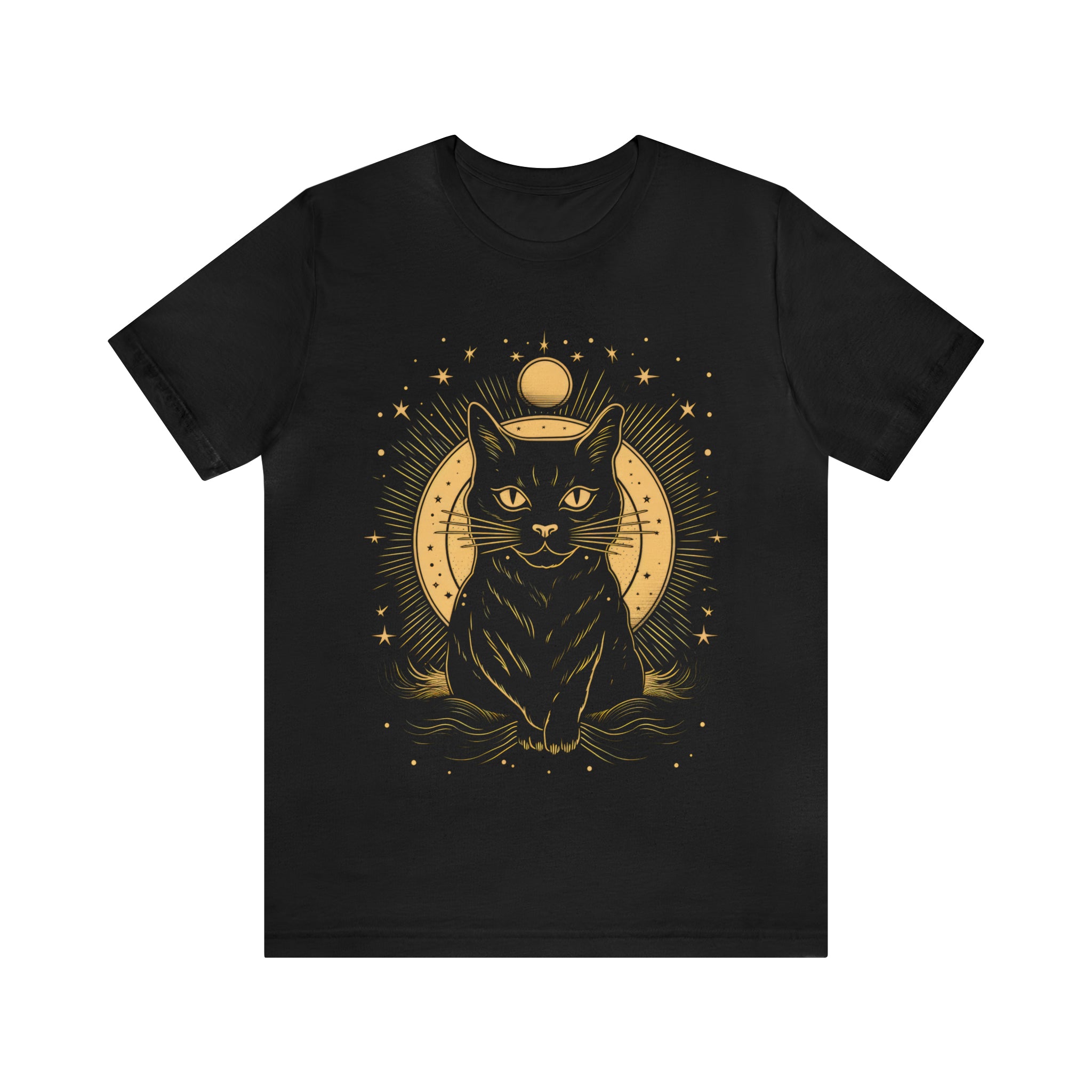 Cosmic kitty cat t-shirt front