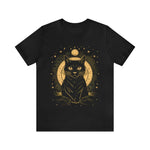 Load image into Gallery viewer, Cosmic kitty cat t-shirt front
