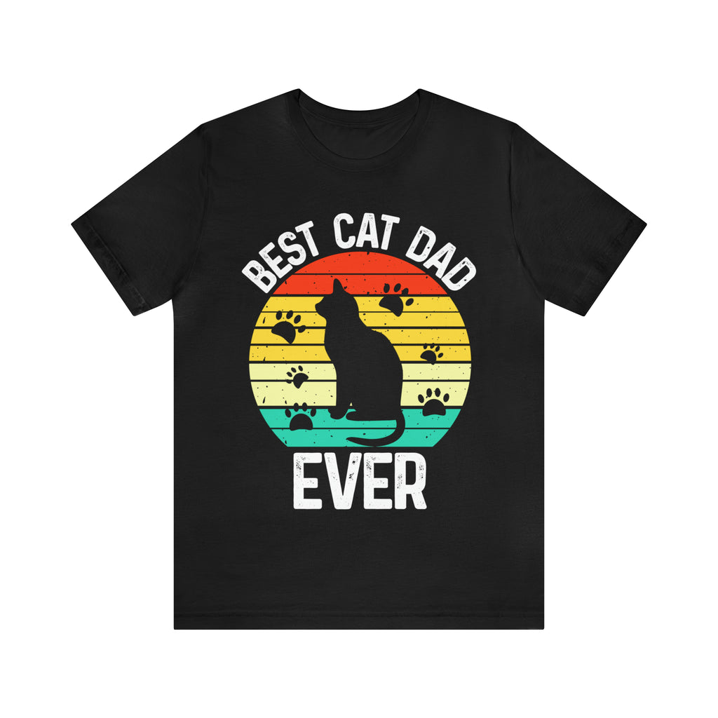 Best Cat Dad Ever t-shirt black