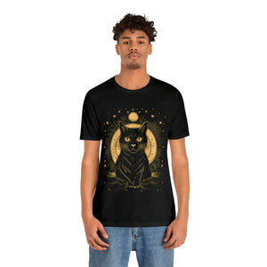 Cosmic kitty cat t-shirt man