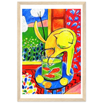 Load image into Gallery viewer, Cat with Red Fishes poster Henri Matisse framed
