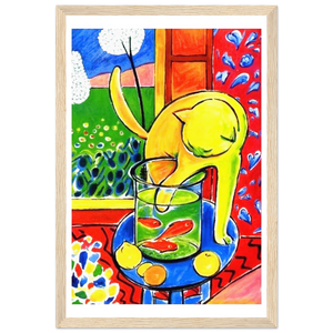 Cat with Red Fishes poster Henri Matisse framed