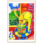 Load image into Gallery viewer, Cat with Red Fishes poster Henri Matisse framed
