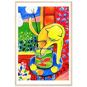 Cat with Red Fishes poster Henri Matisse framed