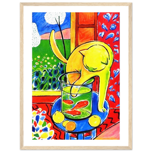 Cat with Red Fishes poster Henri Matisse framed