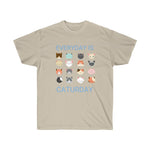 Load image into Gallery viewer, Everyday is Caturday t-shirt - sand
