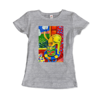 Load image into Gallery viewer, Henri Matisse the Cat With Red Fishes 1914 Artwork T-Shirt grey fitted
