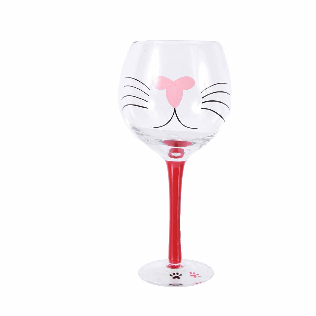 Cat Face Wine Glass