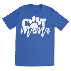 Cat Mama Shirt light blue