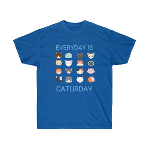 Everyday is Caturday t-shirt - royal blue