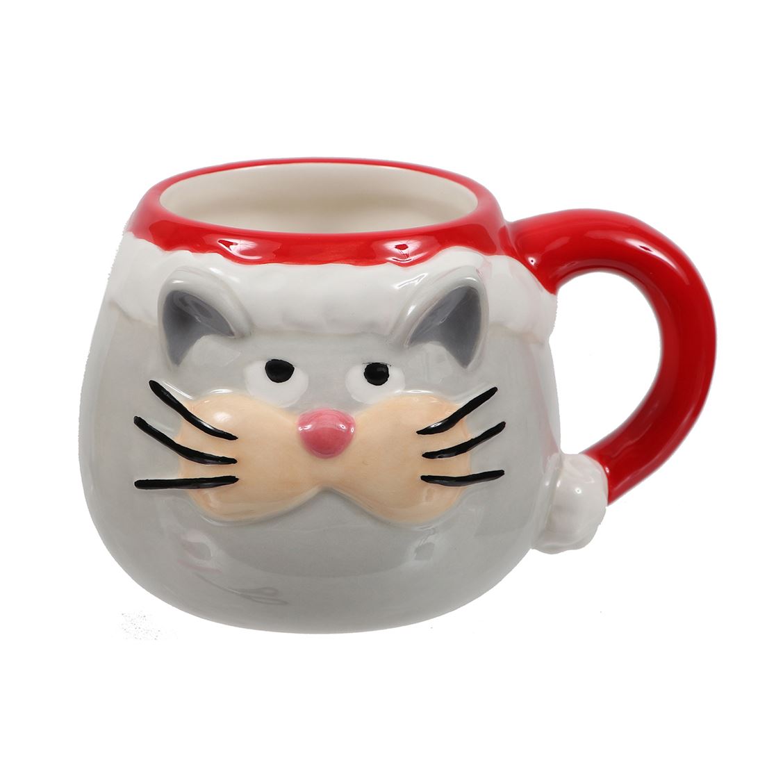 Christmas Cat Face Mug