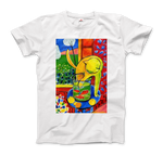 Load image into Gallery viewer, Henri Matisse the Cat With Red Fishes 1914 Artwork T-Shirt white
