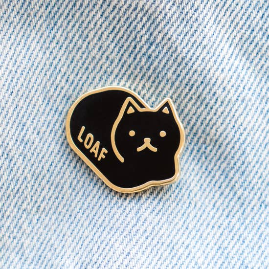 Loaf Cat pin - 2 options.
