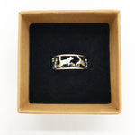 Load image into Gallery viewer, Silver cat ring boxed
