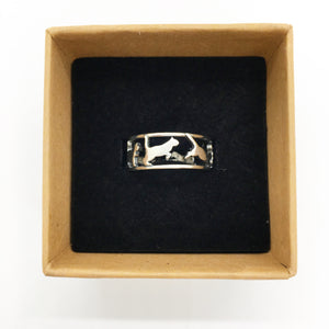 Silver cat ring boxed