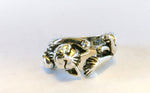 Load image into Gallery viewer, cute cat silver ring
