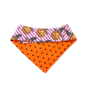 Pumpkin cat bandana reverse