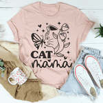 Load image into Gallery viewer, Cat Mama tshirt peach
