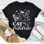 Load image into Gallery viewer, Cat Mama tshirt black
