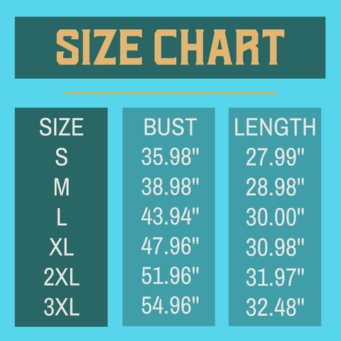 cat t-shirt size chart