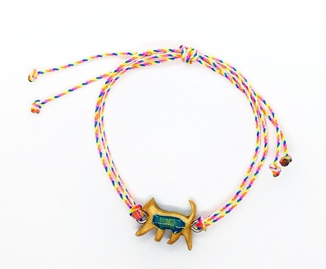 Wooden Cat Bracelet